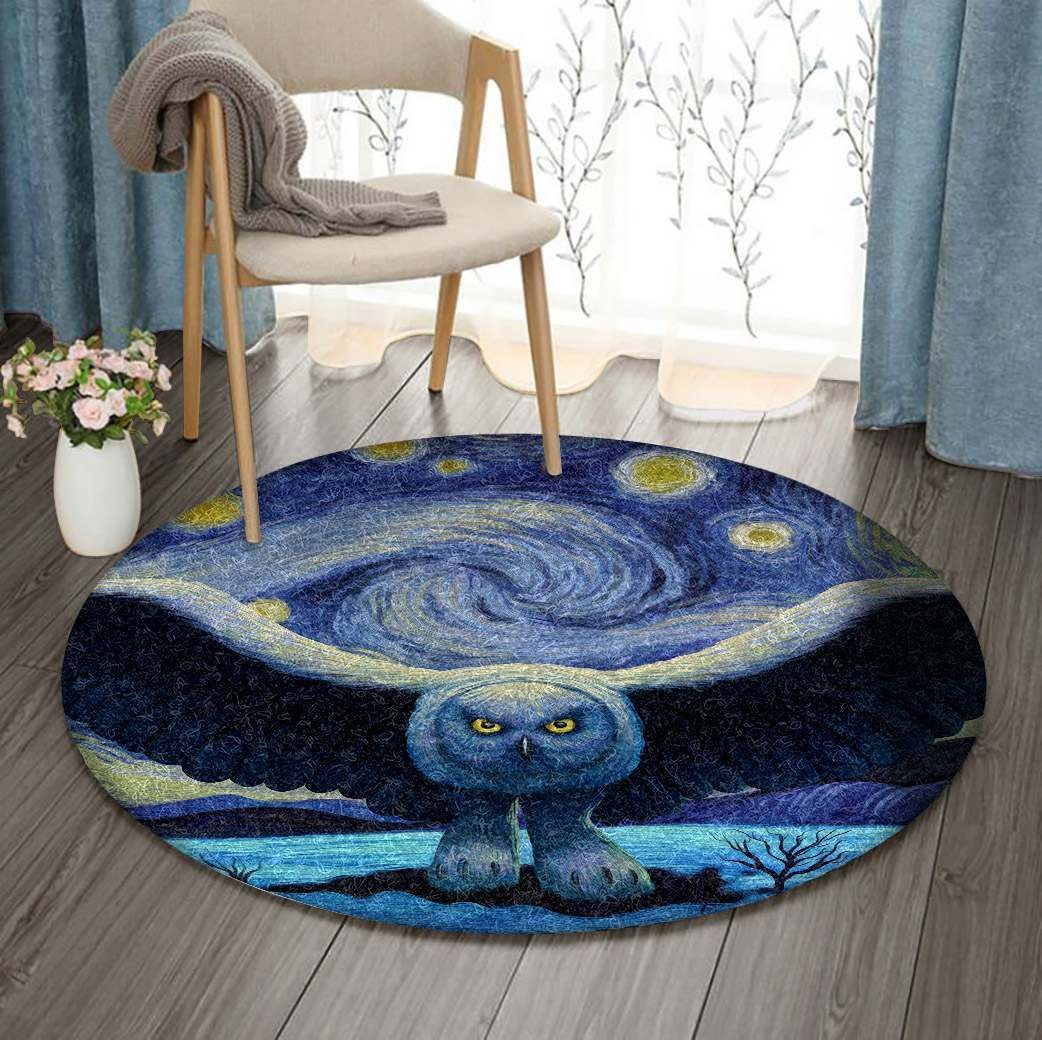 Owl Round Carpet