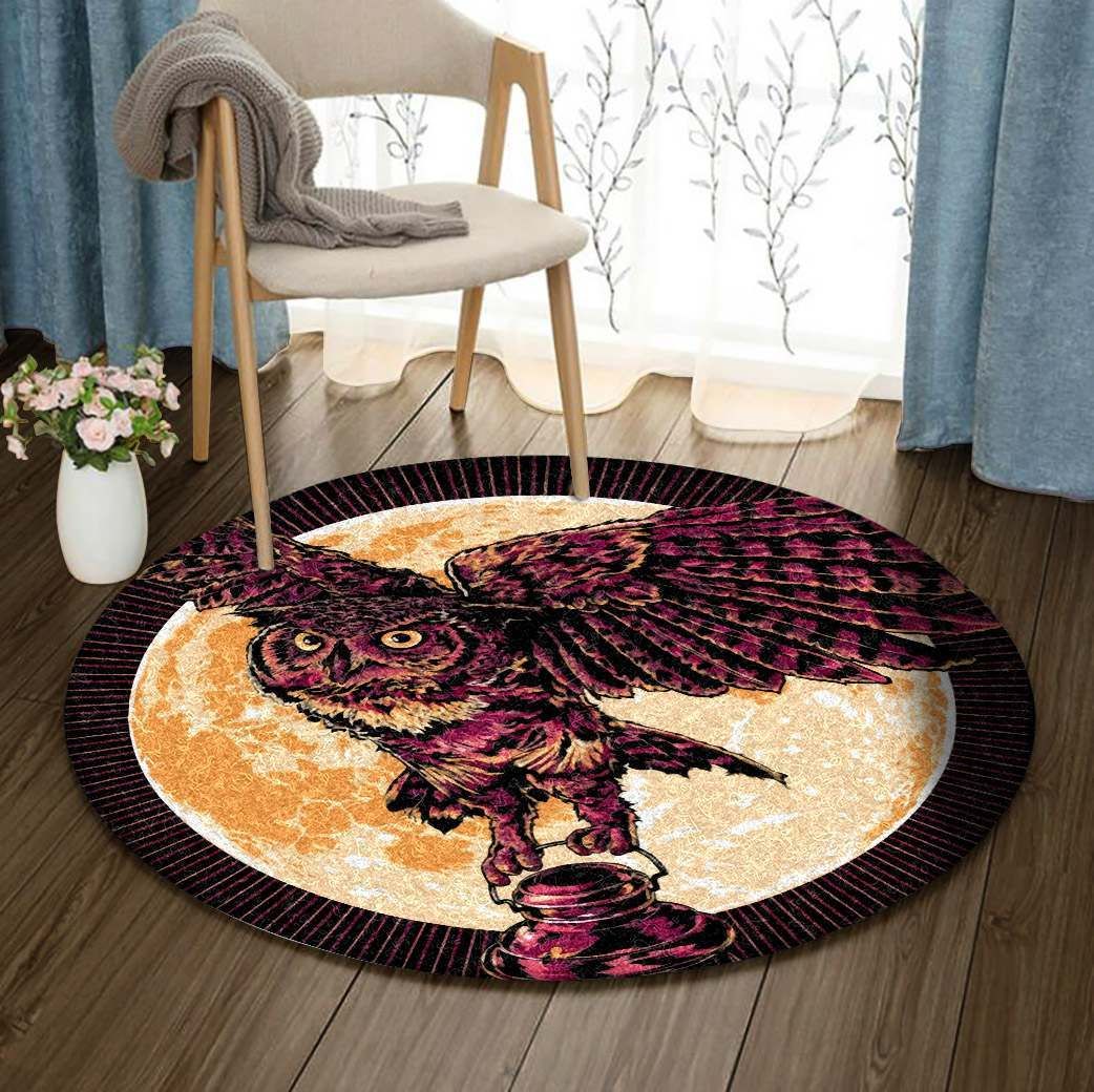 Owl Round Carpet