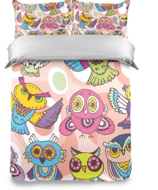 Owl Decor Bedding Set