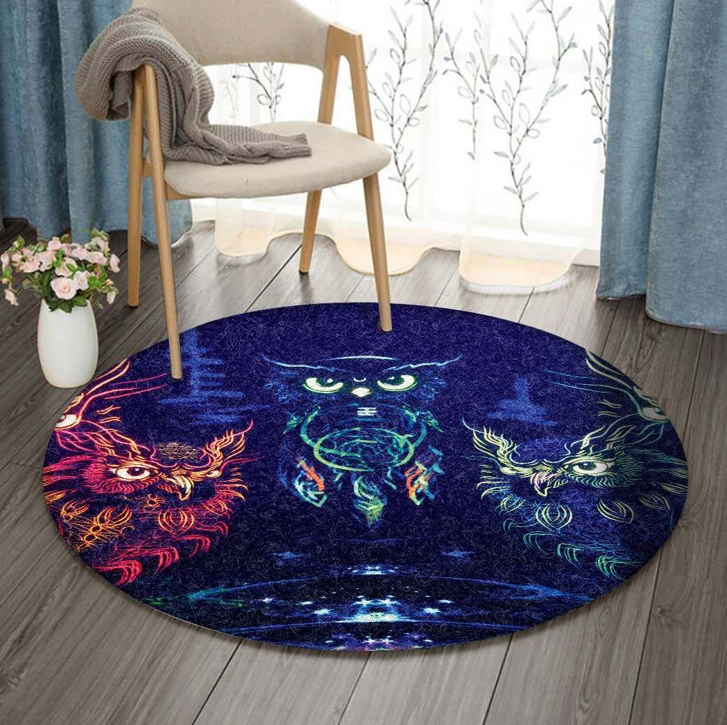 Owl Round Carpet