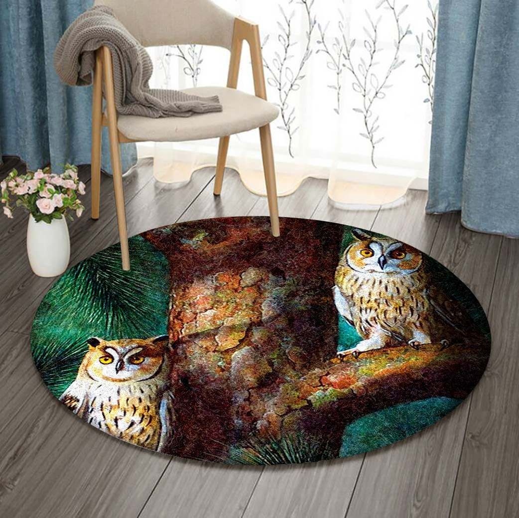 Owl Round Carpet