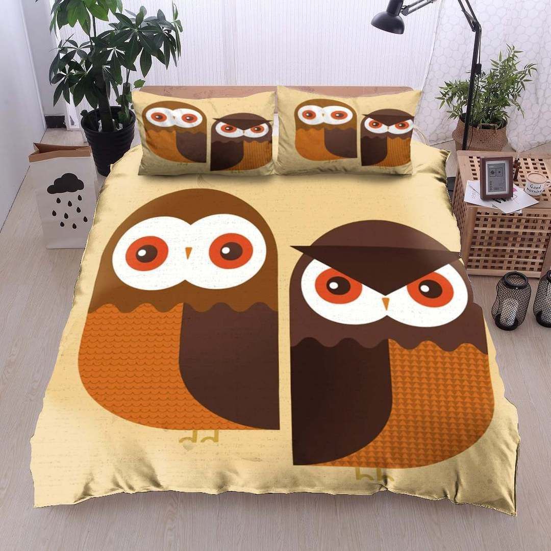 Owl Cotton Bed Sheets Spread Comforter Duvet Cover Cotton Bed Sheets Spread Comforter Bedding Set