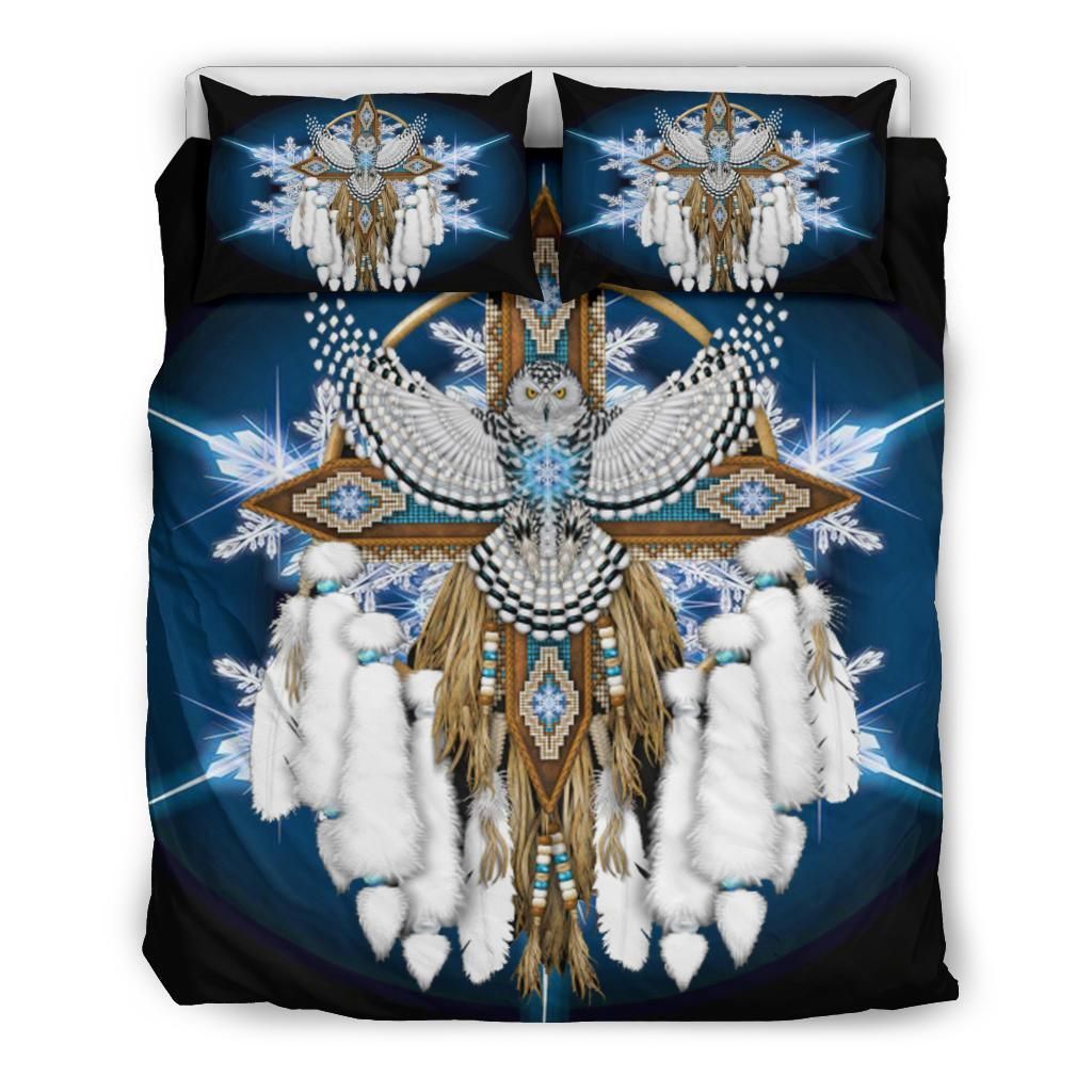 Owl Dreamcatcher Native American Bedding Set
