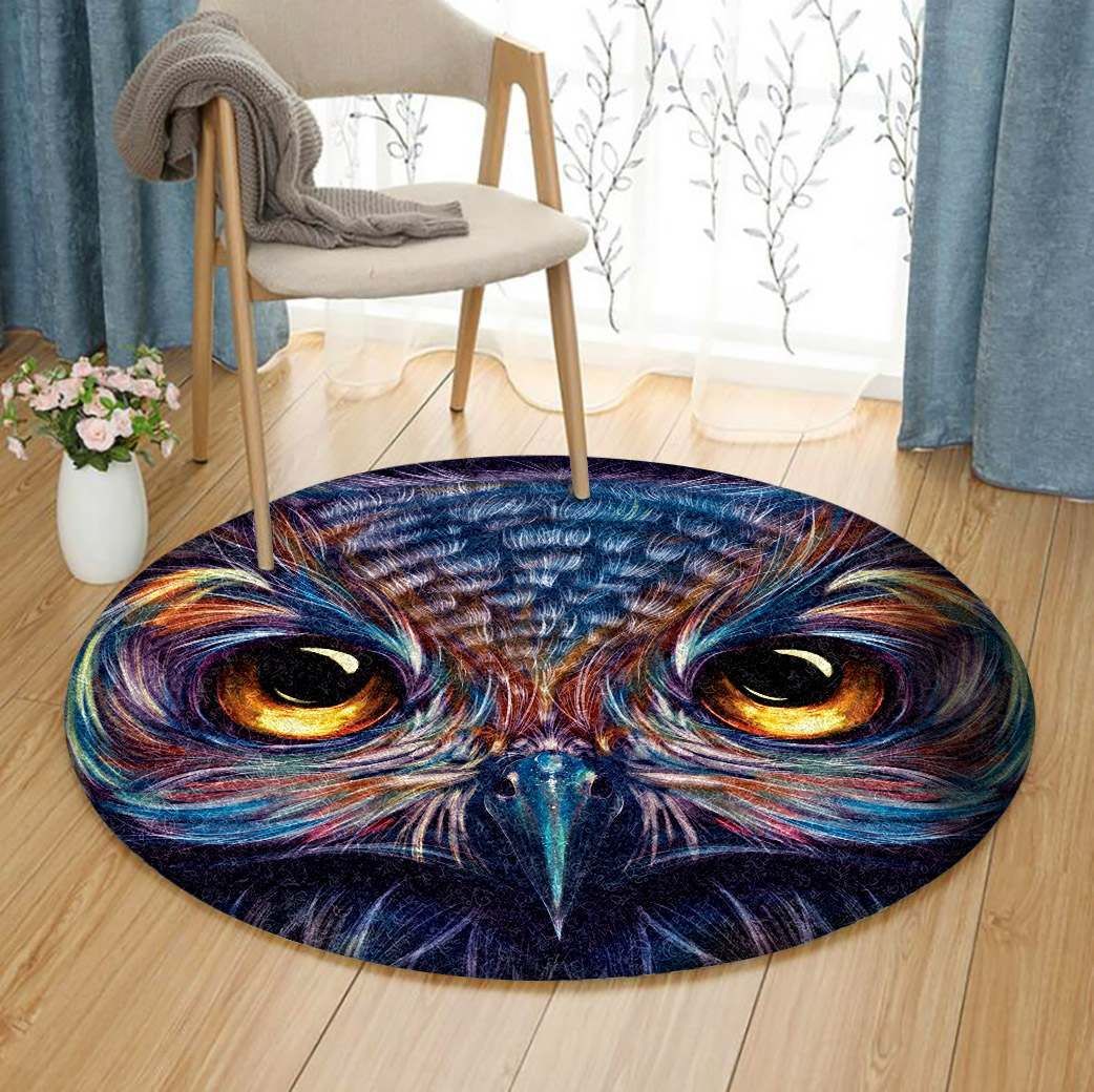 Owl Round Carpet