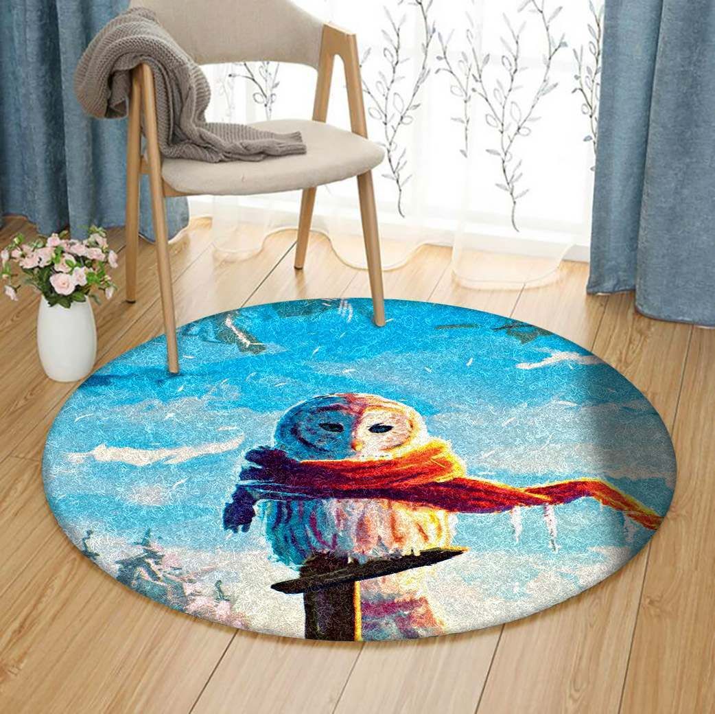 Owl Round Carpet