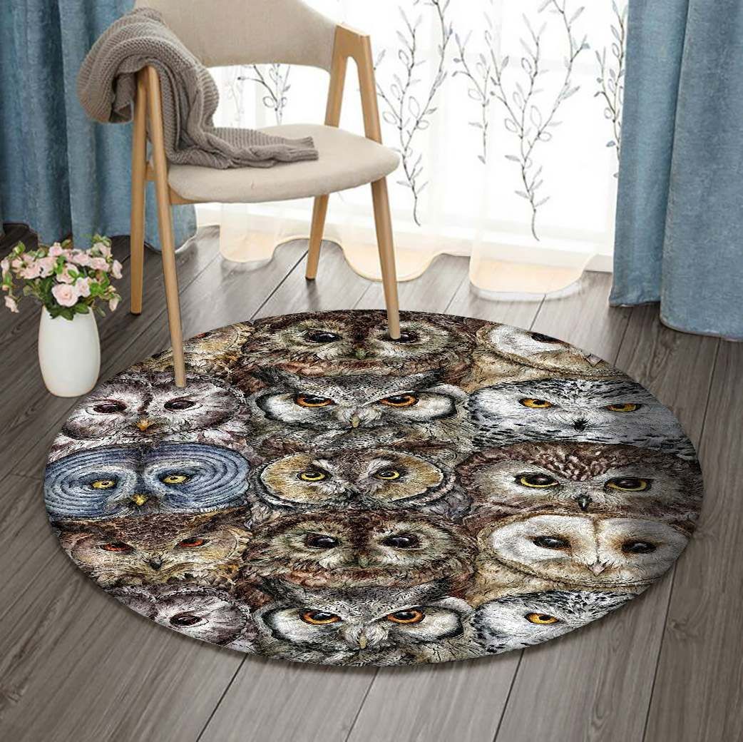 Owl Round Carpet