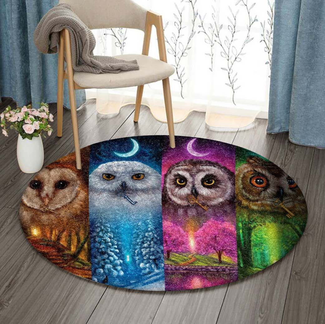 Owl Round Carpet