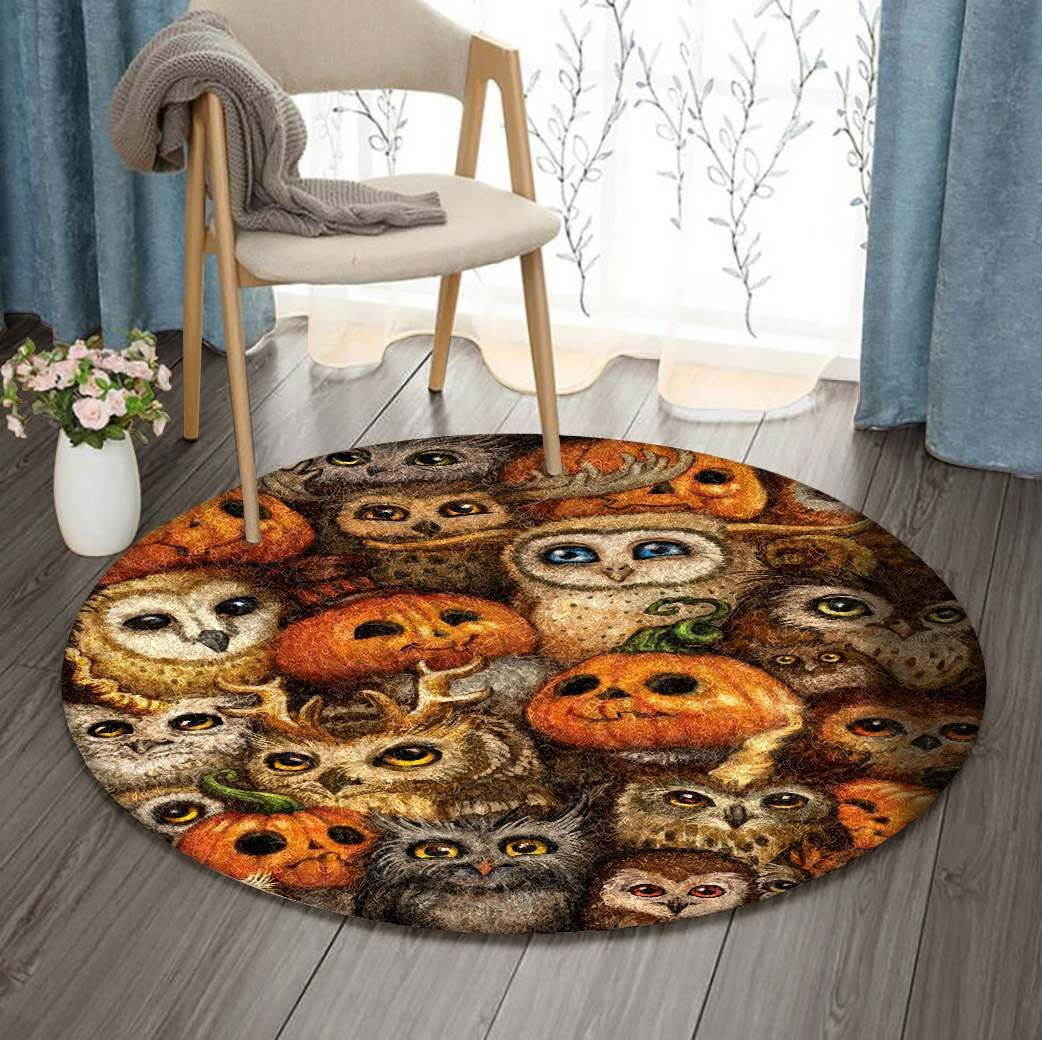Owl Round Carpet