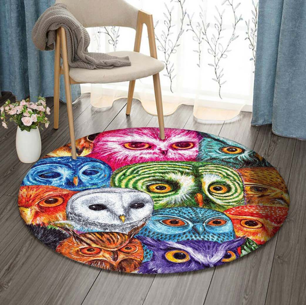 Owl Round Carpet