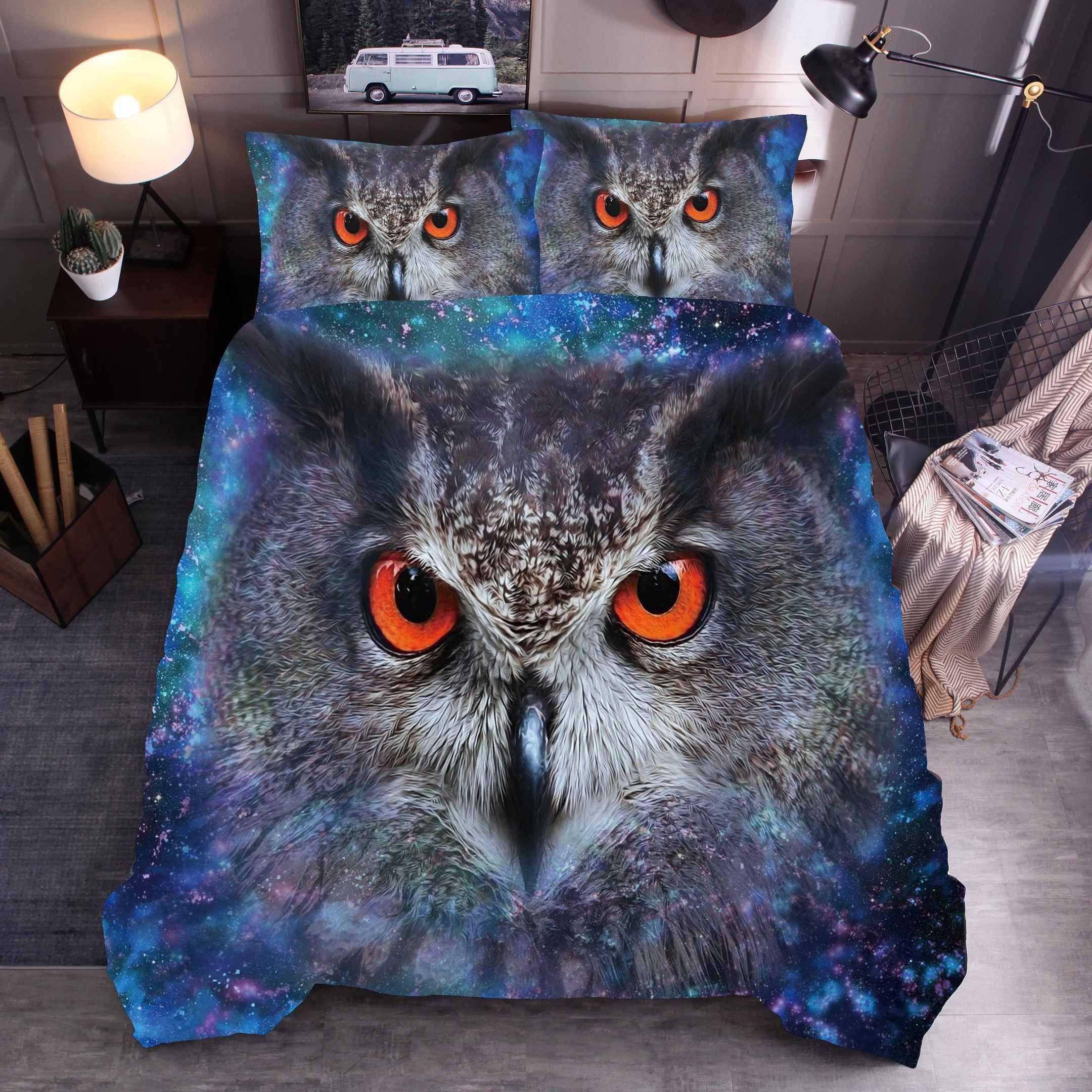 Owl Face Bedding Set