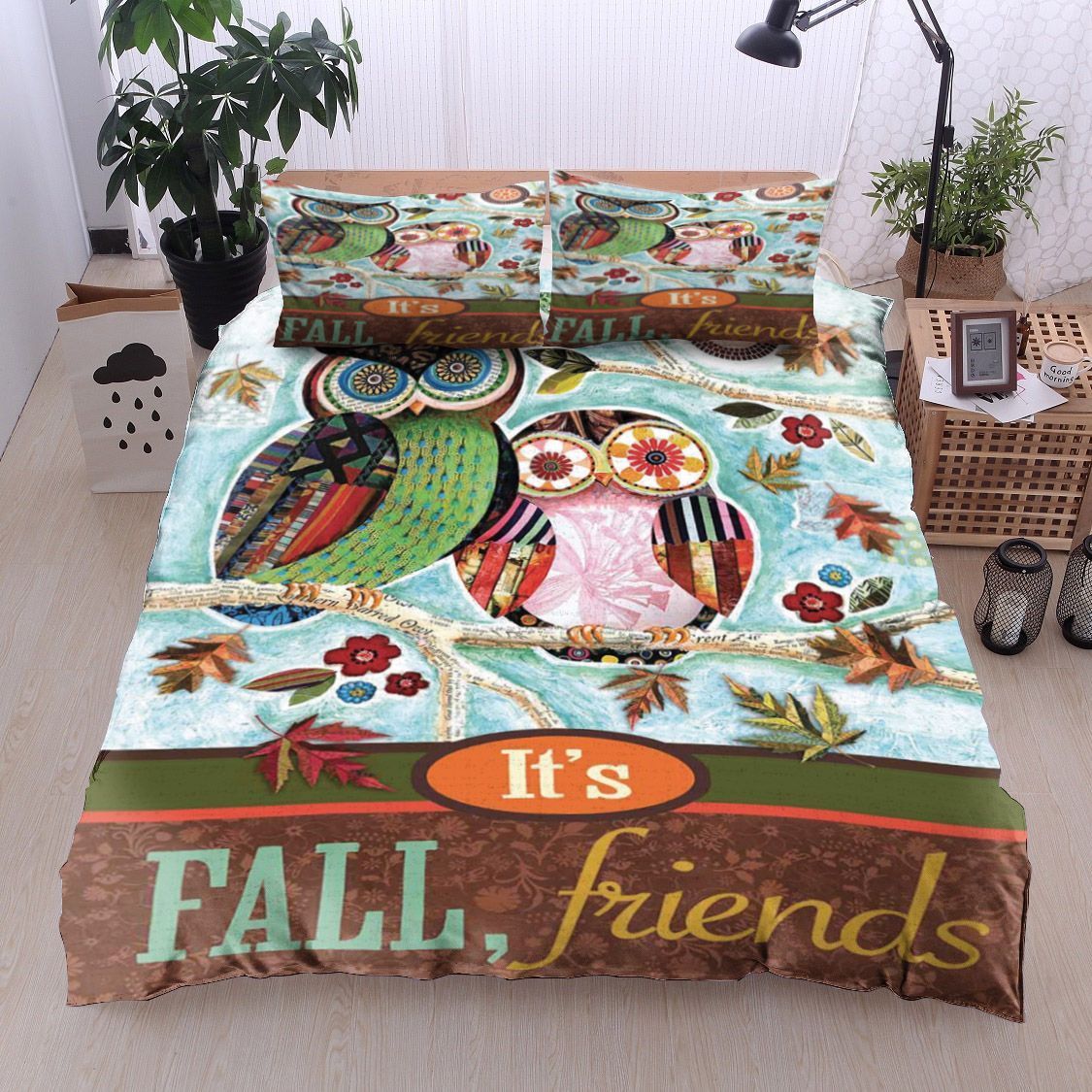 Owl Fall Friend Bedding Set