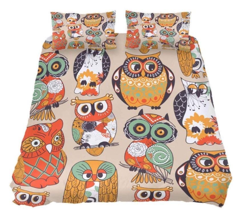 Owl Family Bedding Set
