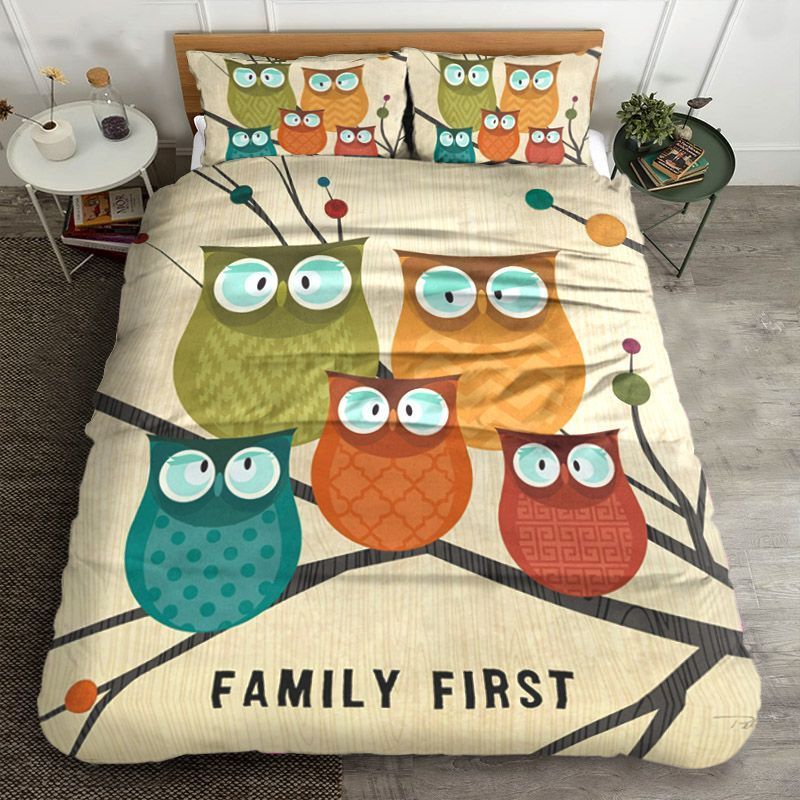 Owl Family Bedding Set