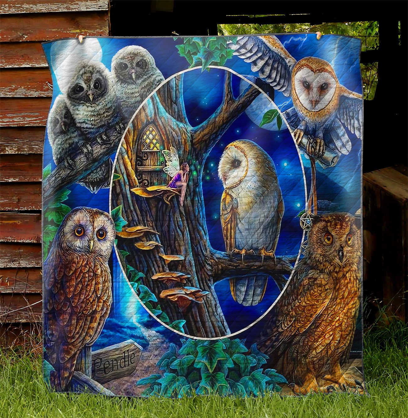 Owl Family NI2402072YD Quilt Blanket