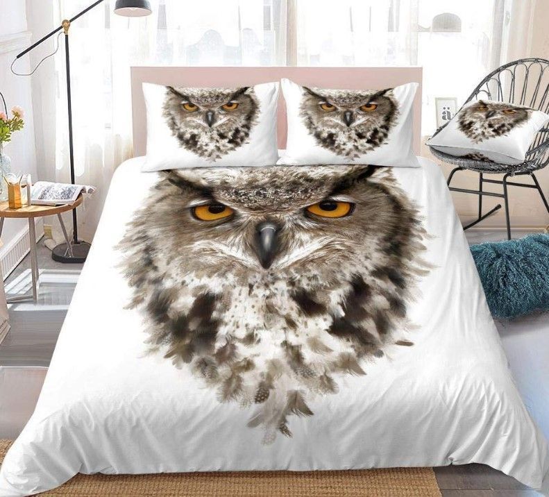 Owl Feather Bedding Set