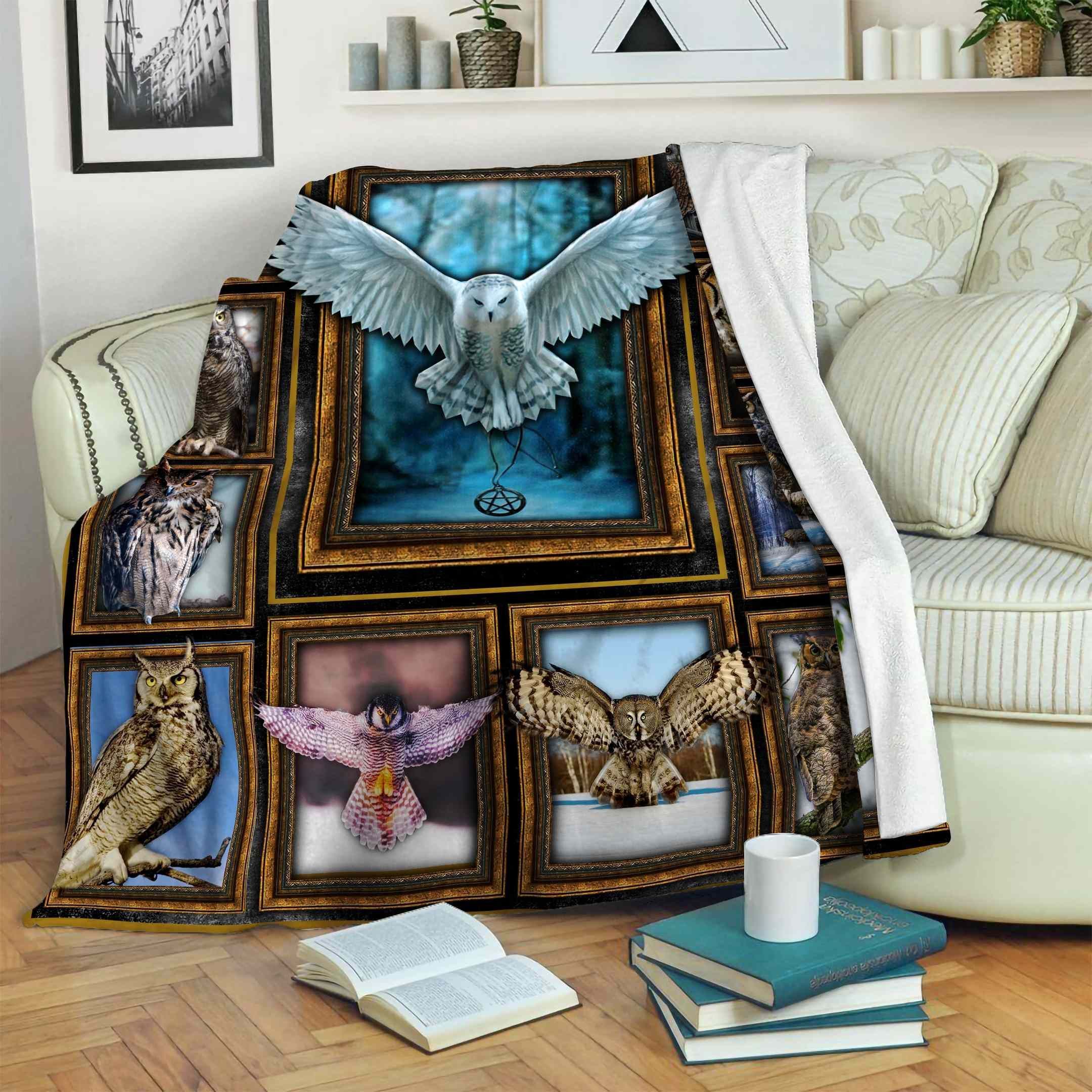 Owl Fleece Blanket