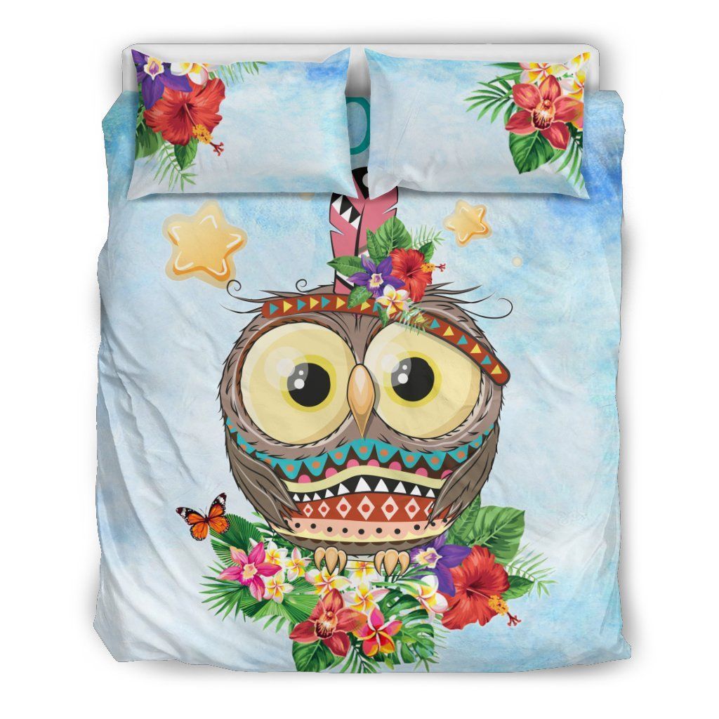 Owl Flower Bedding Set