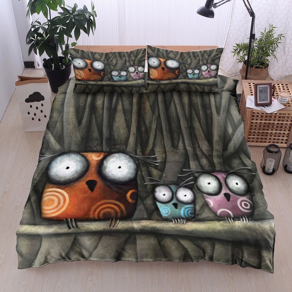 Owl Forest Bedding Set