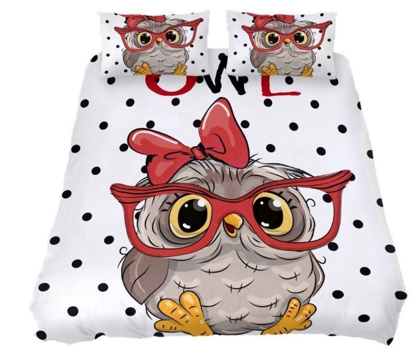 Owl Glasses Bedding Set