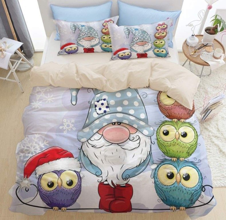 Owl Gnome Bedding Set