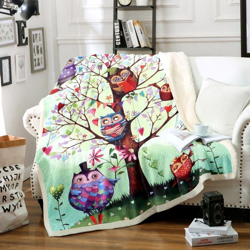 Owl Sherpa Fleece