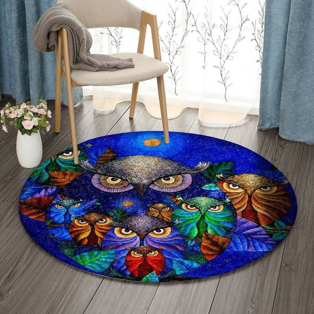 Owl Round Carpet