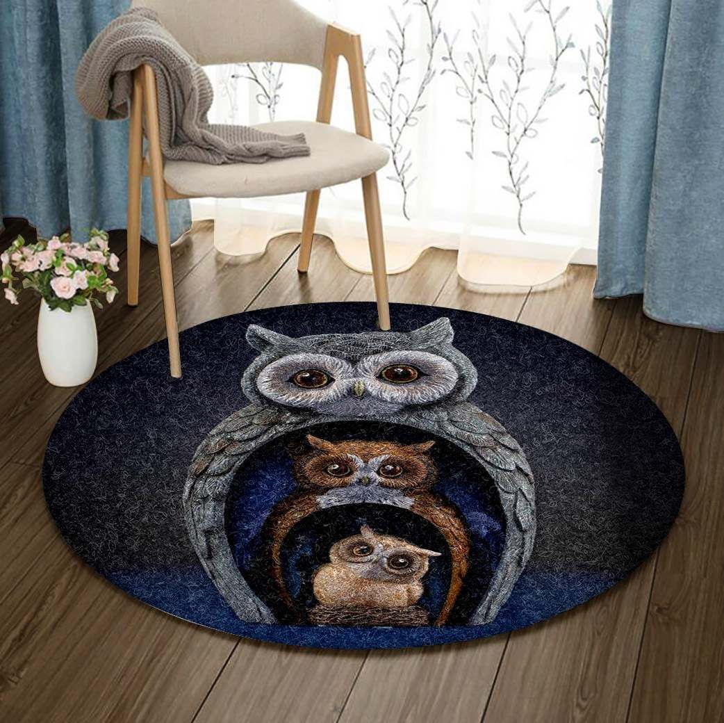 Owl Round Carpet