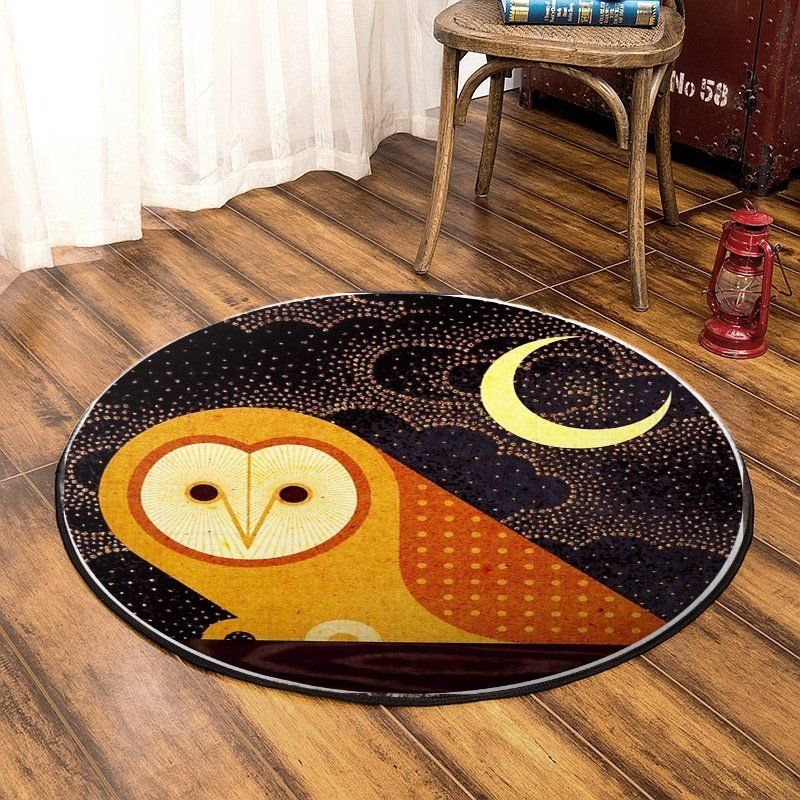 Owl Round Carpet