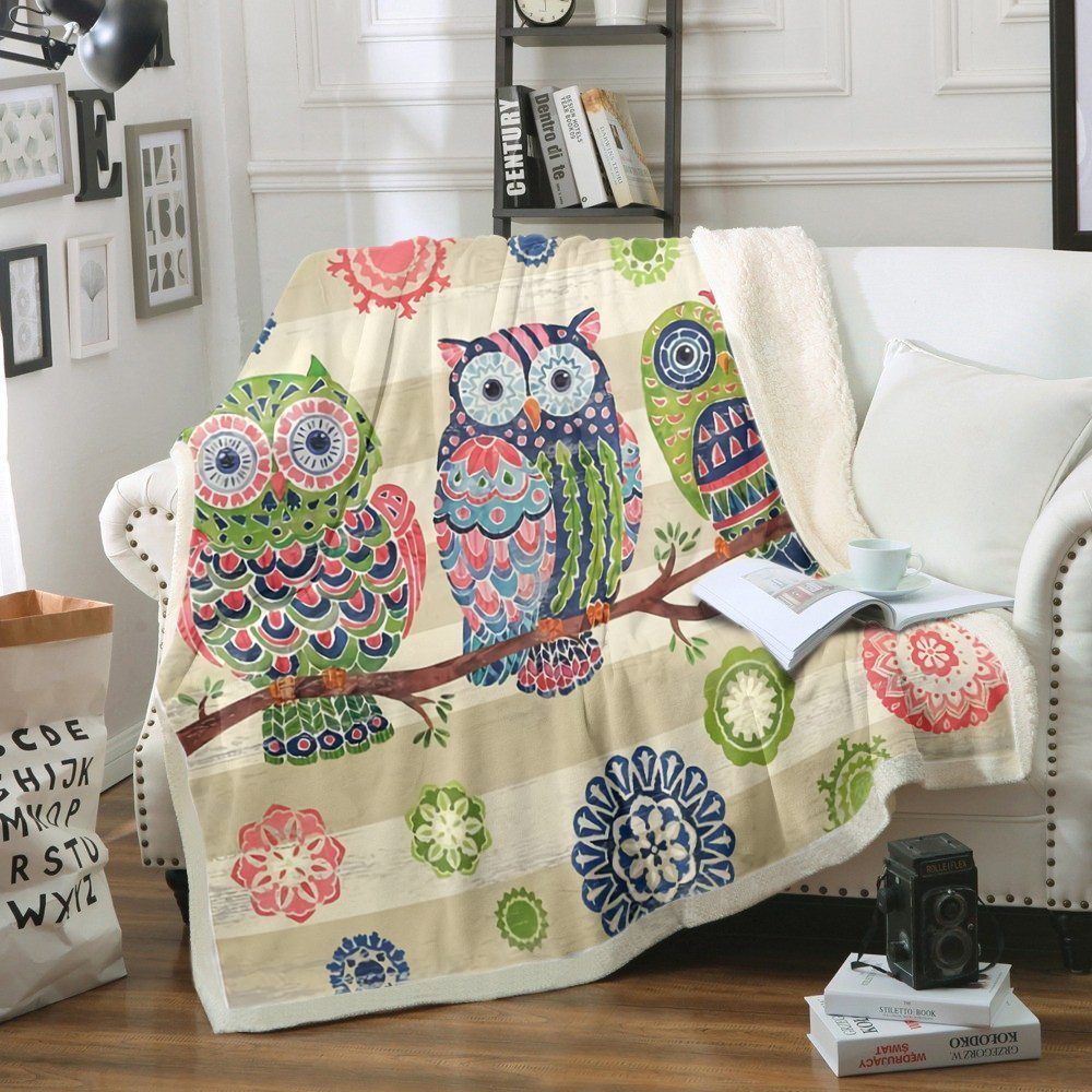 Owl Sherpa Fleece