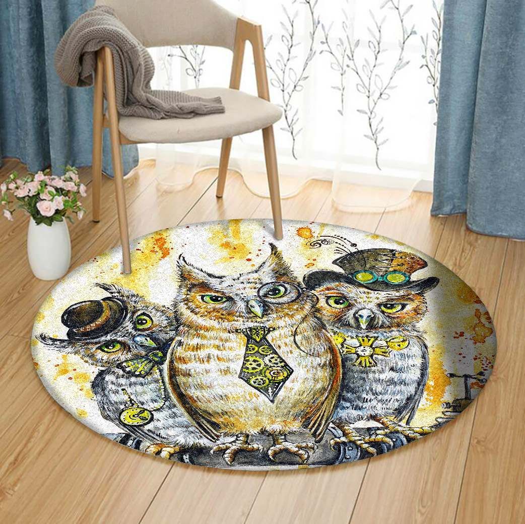 Owl Round Carpet