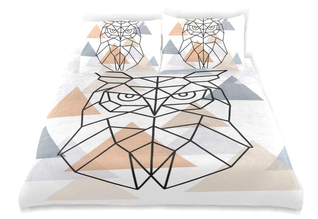 Owl Illustration Bedding Set