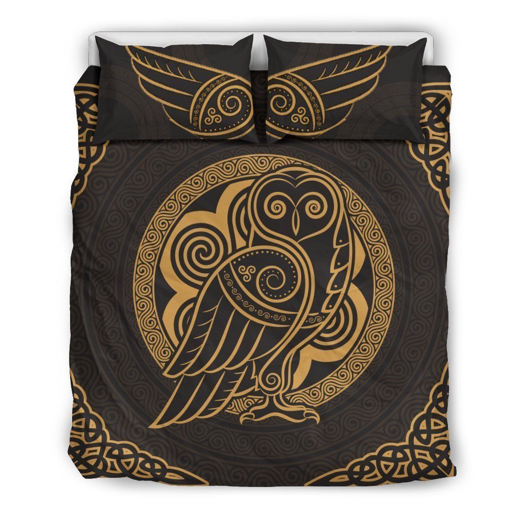 Owl In Celtic Style Bedding Set