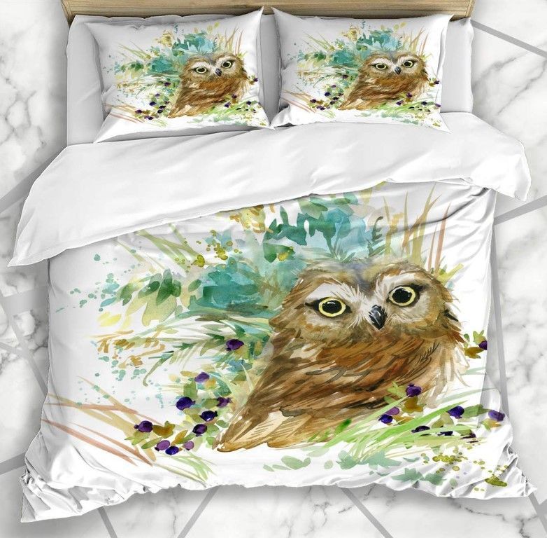 Owl Leaf Bedding Set