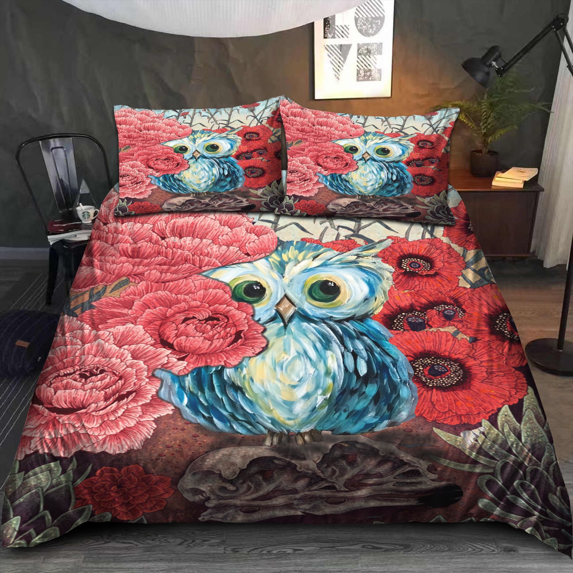 Owl Love Bedding Set