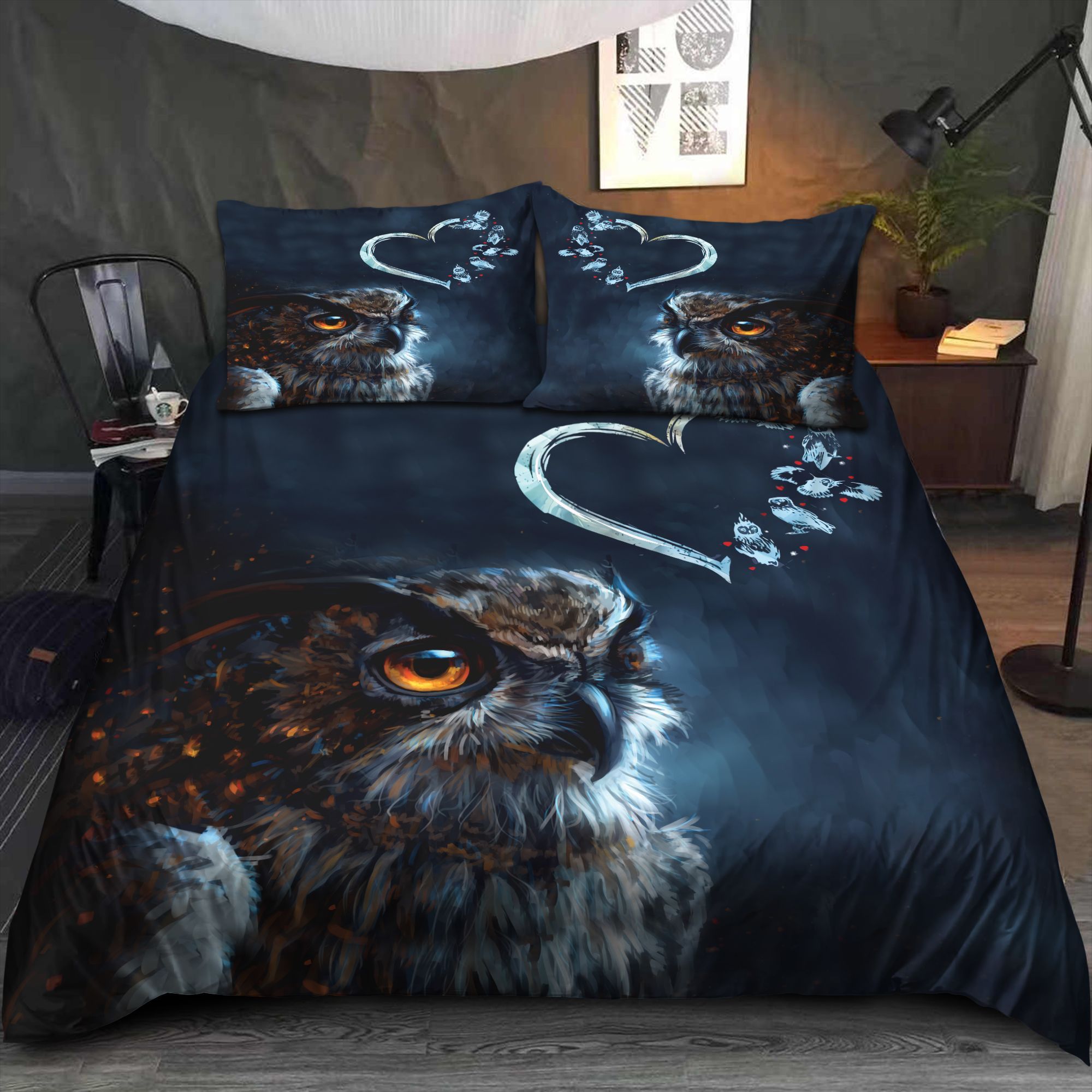 Owl Love Bedding Set