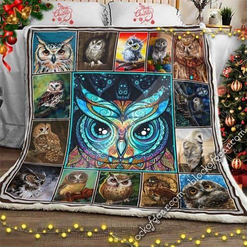 Owl Lovers Sherpa Fleece Blanket