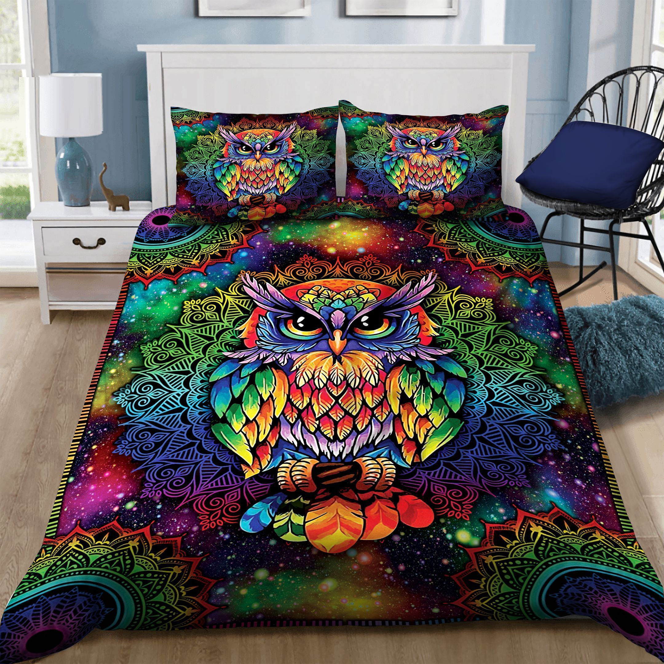 Owl Mandala Bedding Set