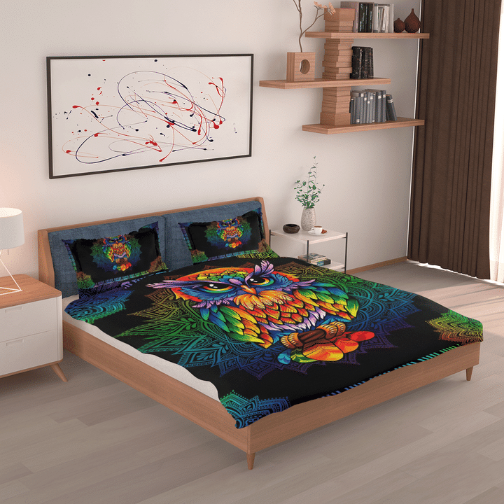 Owl Mandala Bedding Set