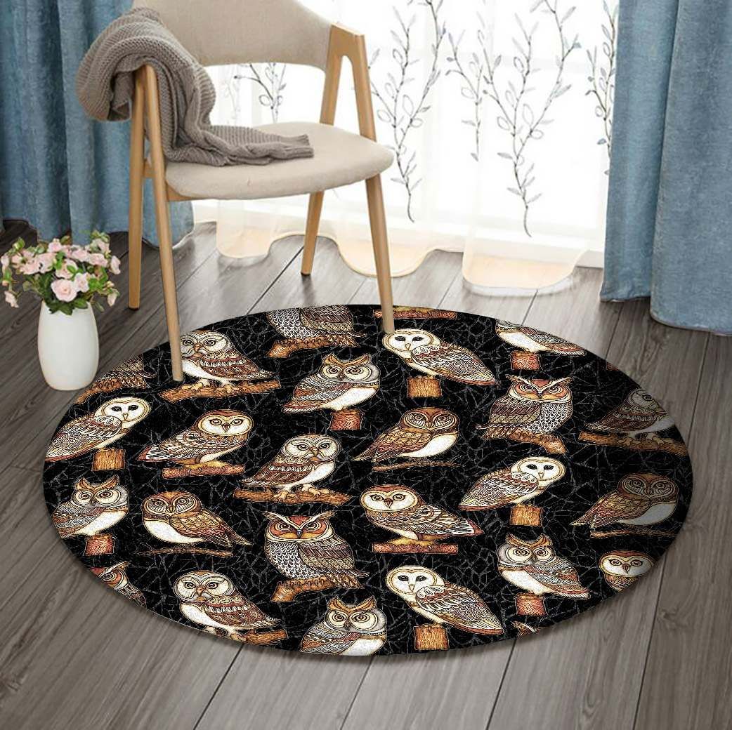 Owl Round Carpet