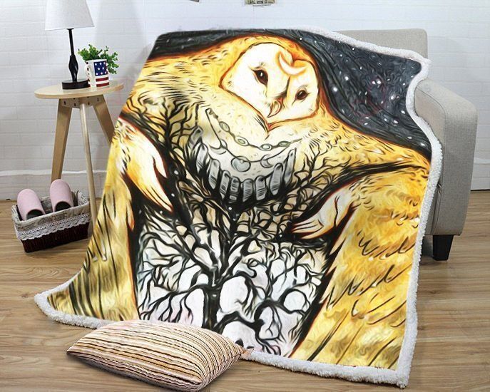 Owl Fleece Blanket