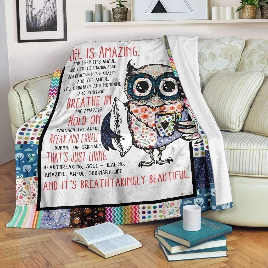 Owl Fleece Blanket