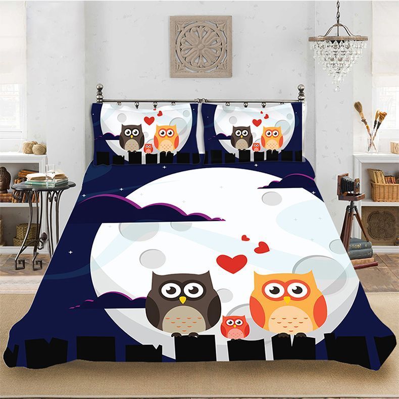 Owl Moon Bedding Set