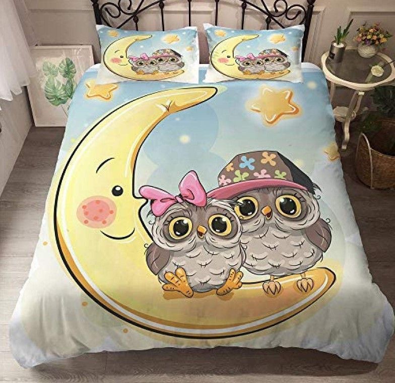 Owl Moon Bedding Set
