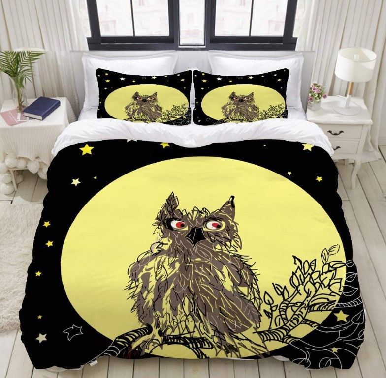 Owl Moon Bedding Set