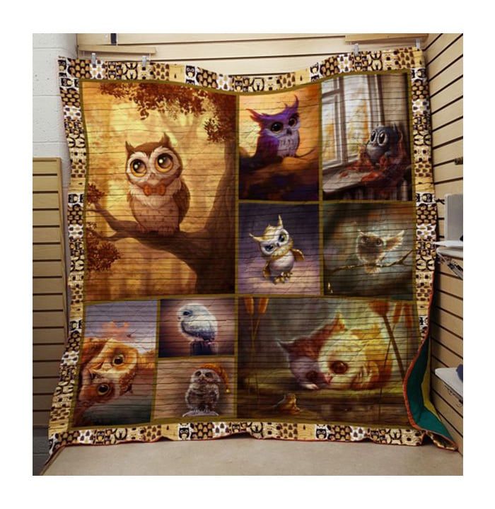 Owl Moonlight Melody Quilt Blanket DHC020120887TD