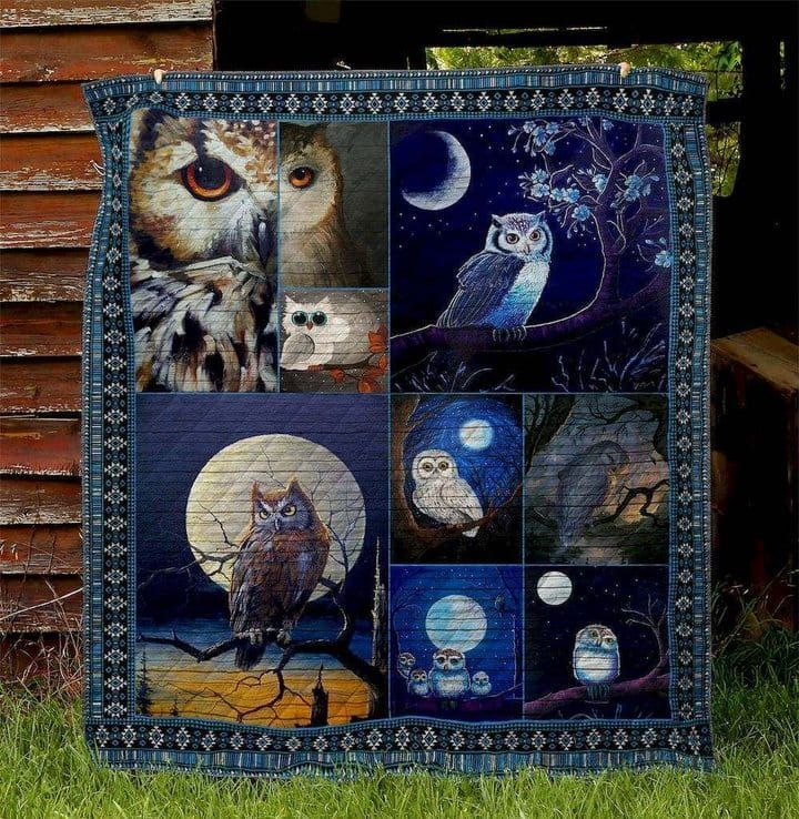 Owl Moonlight Quilt Blanket DHC3112374TD