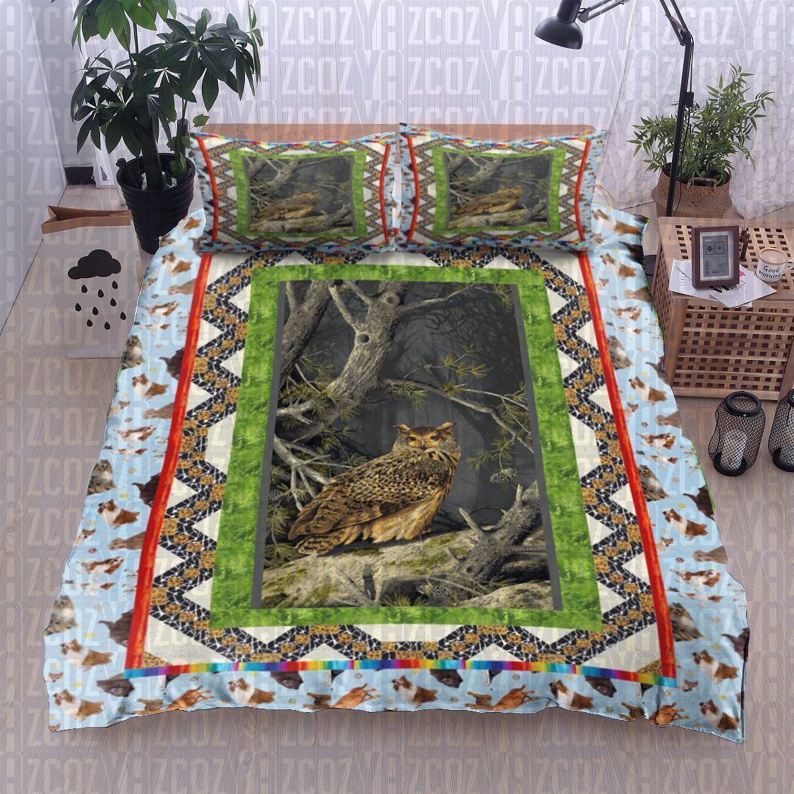 Owl Mountain Bedding Set