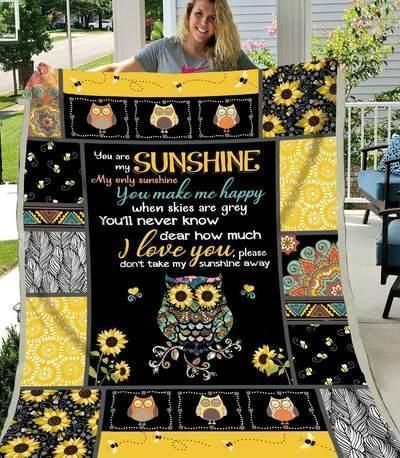 Owl My Sunshine Sherpa Fleece Blanket