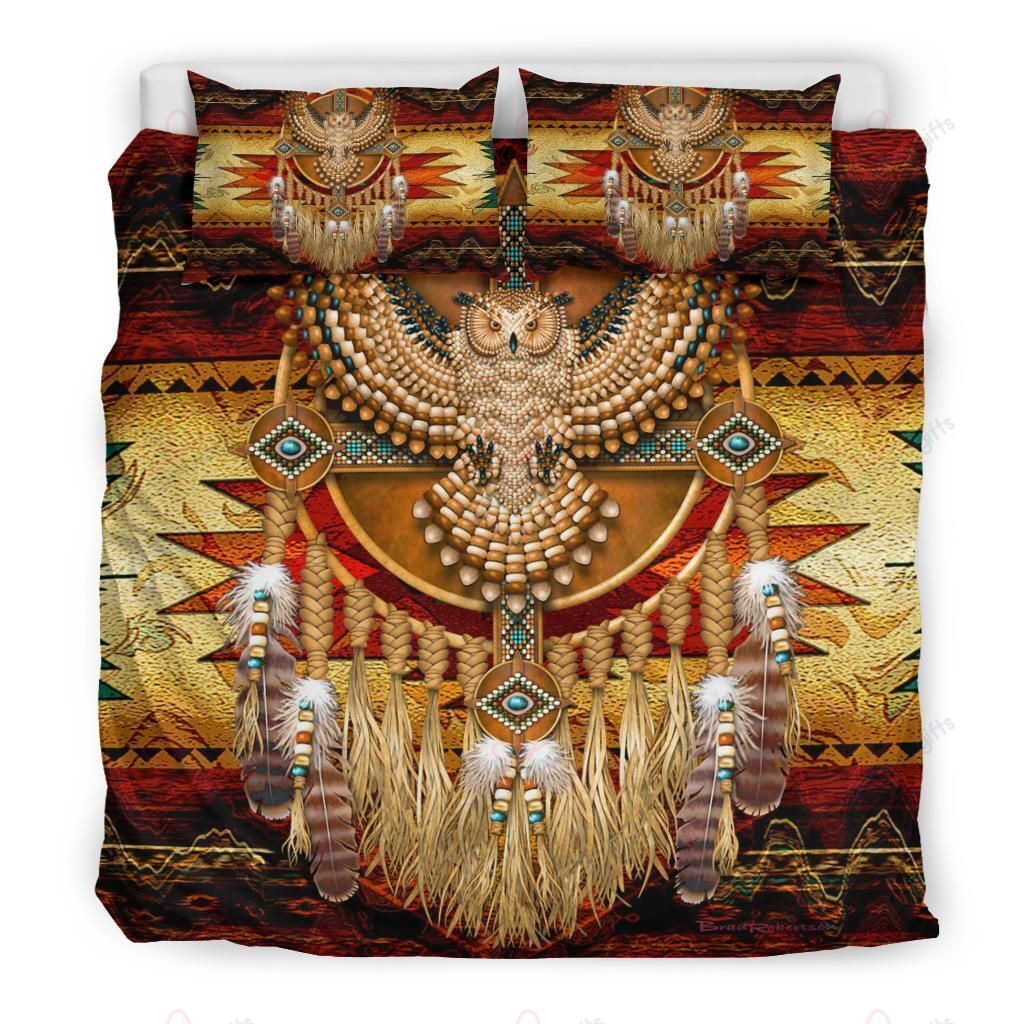 Owl Native American Bedding Set