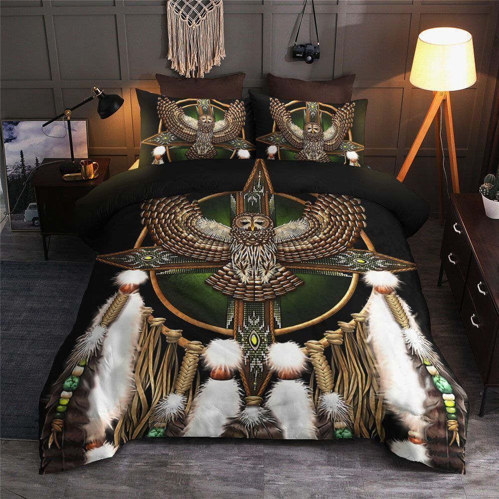 Owl Native American Bedding Set